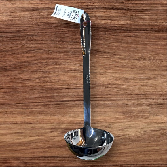 All-Clad T104 18/10 Stainless Steel 6-oz 
Round Ladle 14.5" New - Picture 1 of 5